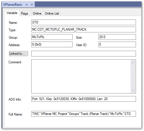 Track_LinkToPlc-Setting